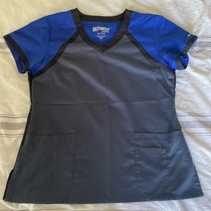 Greys anatomy- color block scrub top
